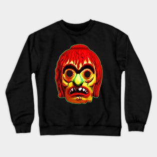 Monster With Bloodshot Eyes and Yucky Chin Boils Crewneck Sweatshirt